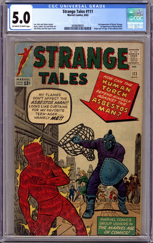 Strange Tales Vol 1 111 CGC 5.0 (VG/FN) (1963) 