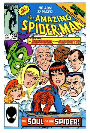 The Amazing Spider-Man Vol 1 274 VF+ (8.5) (1986)