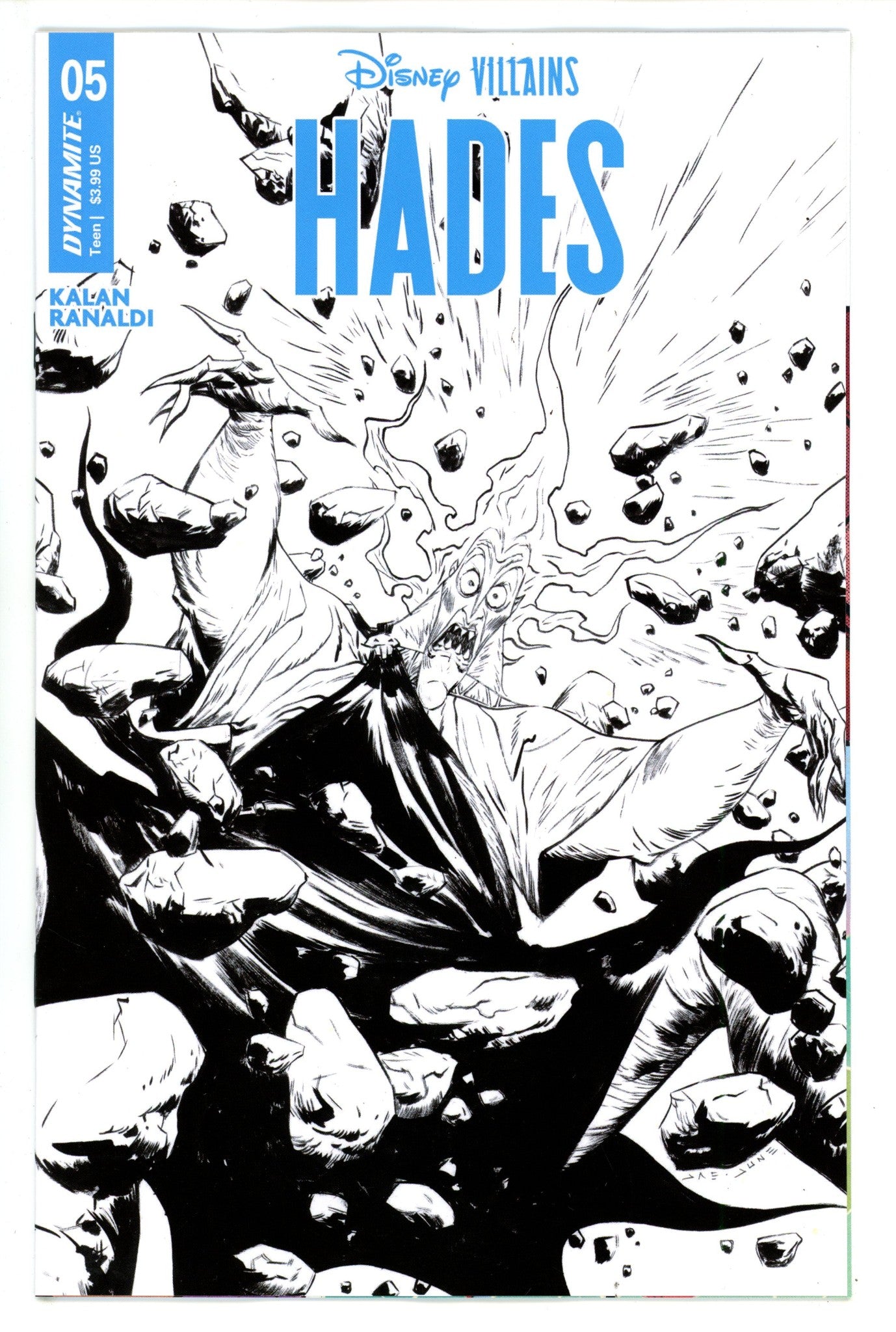 Disney Villains Hades 5 Lee B&W Incentive Variant (2024)