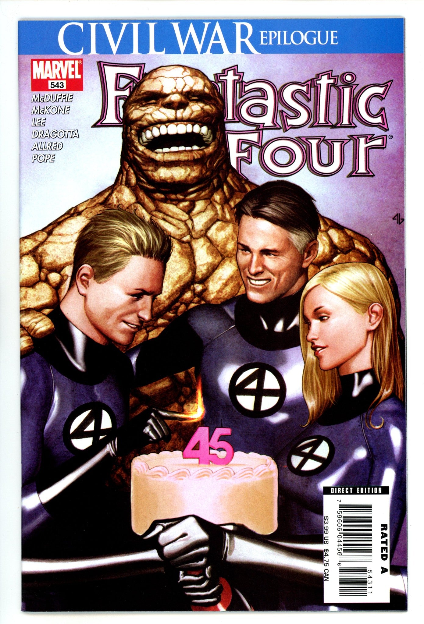Fantastic Four Vol 3 543 High Grade (2007) 