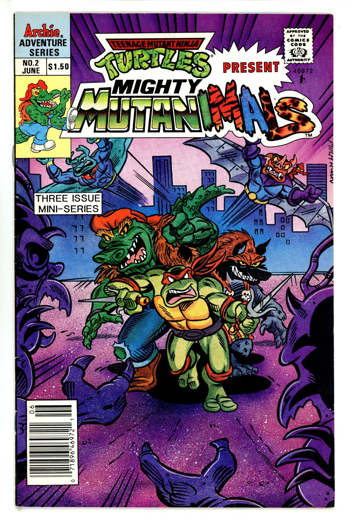 Mighty Mutanimals Vol 1 1 Canadian Variant FN+ (1991)