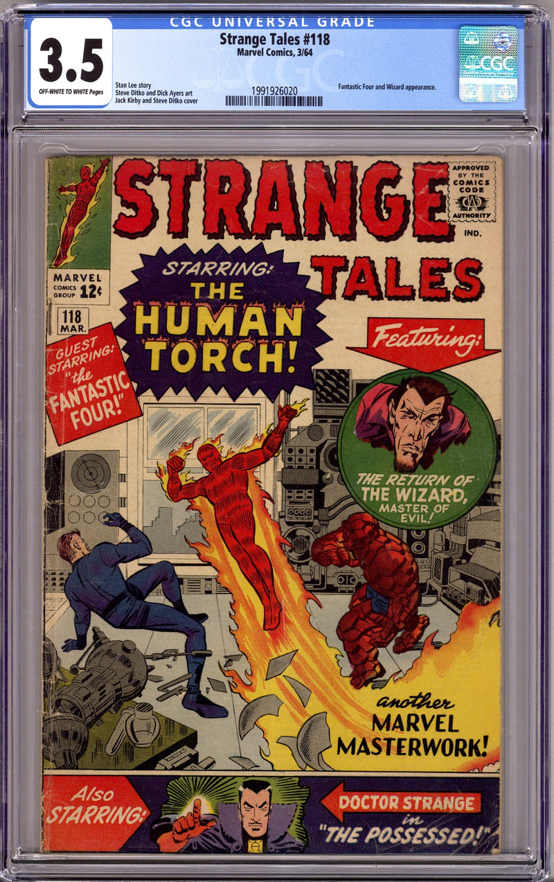 Strange Tales Vol 1 118 CGC 3.5 (VG-) (1964) 