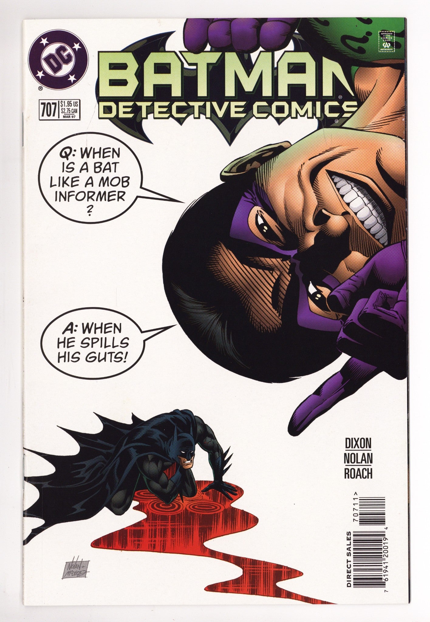 Detective Comics Vol 1 707 Mid Grade (1997) 