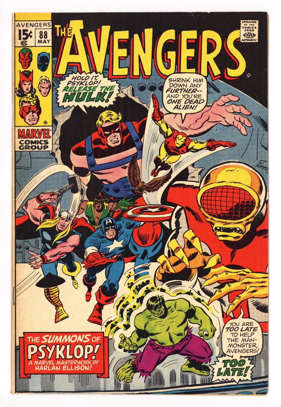 The Avengers Vol 1 88 FN/VF (7.0) (1971) 
