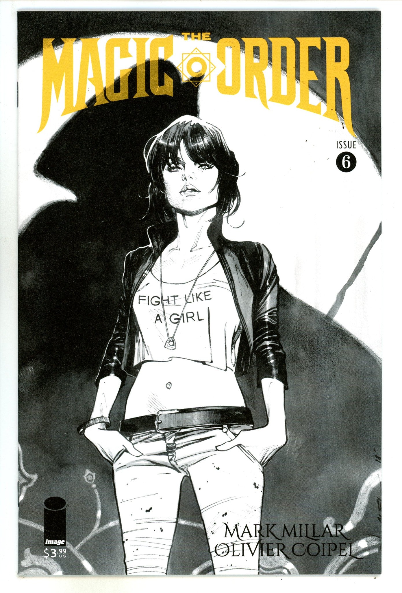 The Magic Order 6 High Grade (2019) Coipel B&W Variant 