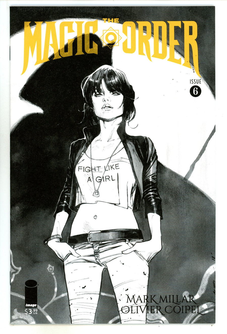 The Magic Order 6 High Grade (2019) Coipel B&W Variant 