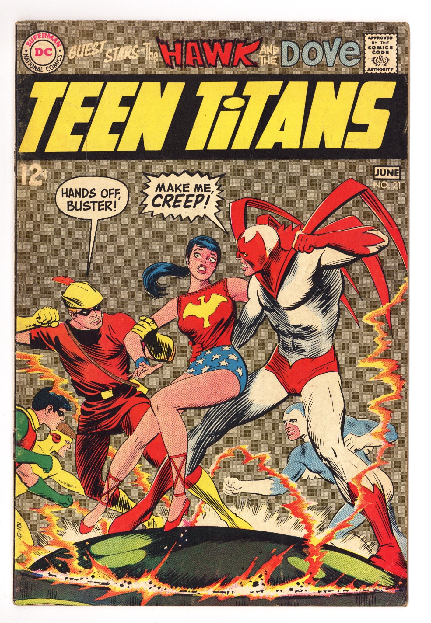 Teen Titans Vol 1 21  VG+ (4.5)   (1969)        