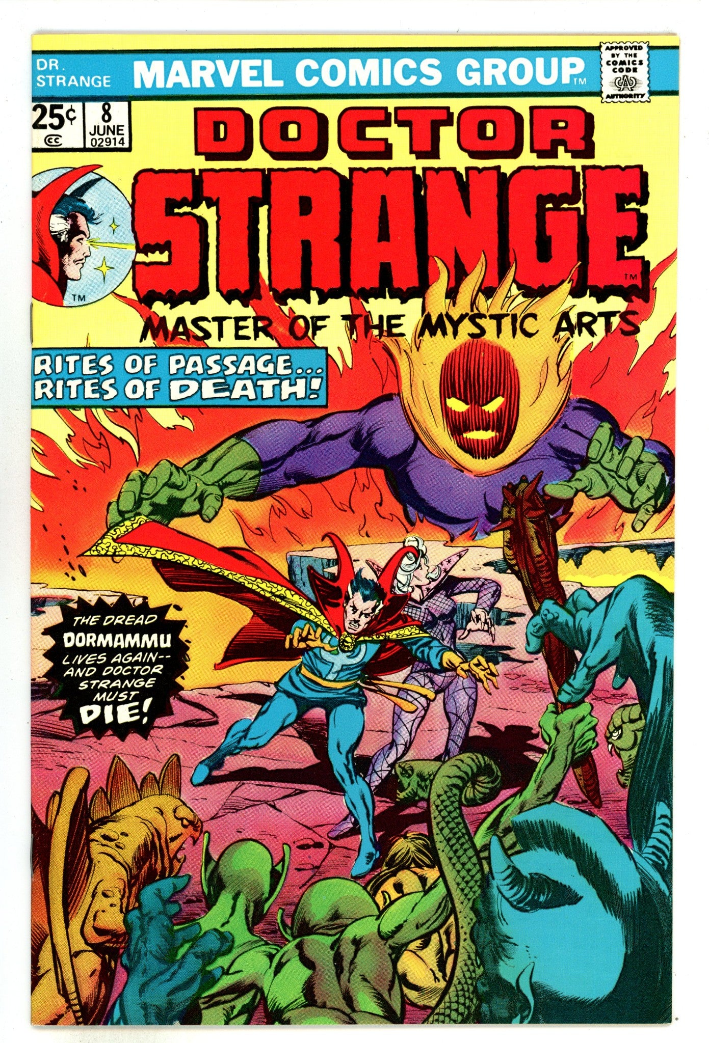 Doctor Strange Vol 2 8 NM- (9.2) (1975) 