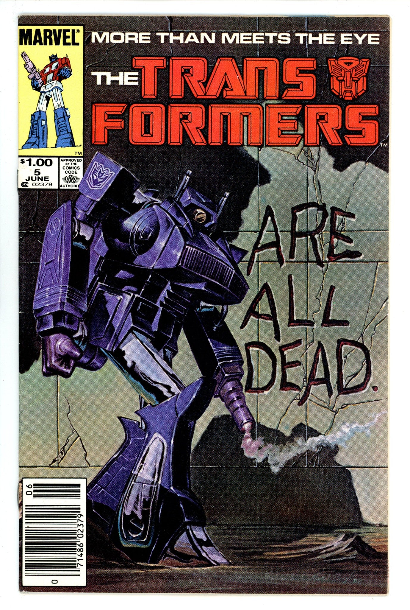 The Transformers 5 FN/VF (7.0) (1985) Canadian Price Variant 