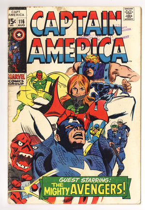 Captain America Vol 1 116 GD/VG (3.0) (1969)
