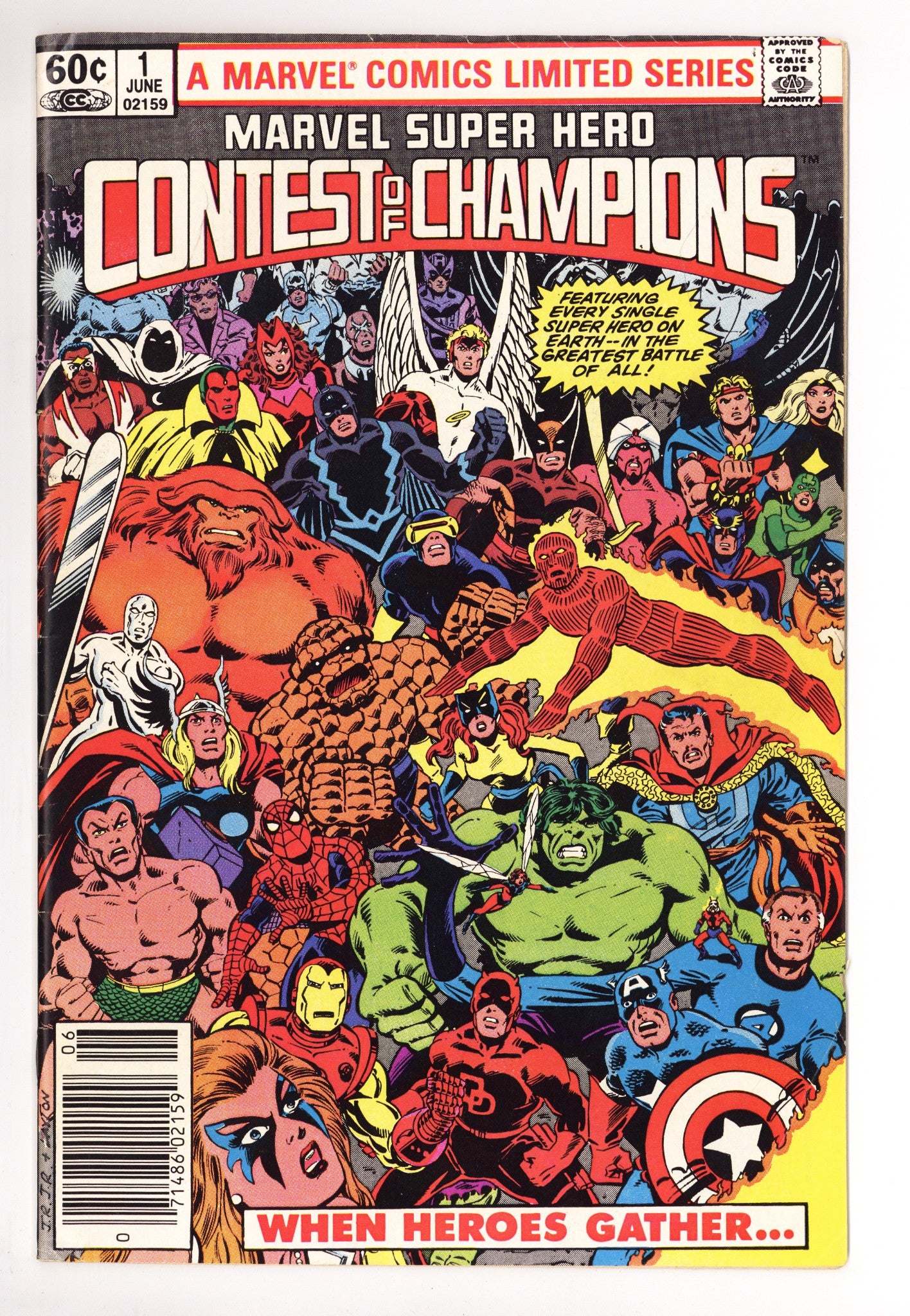Marvel Super Hero Contest of Champions 1 Mid Grade (1982) Newsstand 