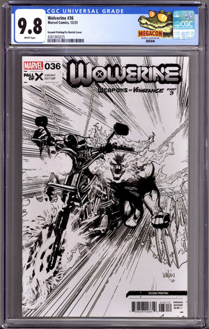 Wolverine Vol 7 36 CGC 9.8 (NM/M) (2023) Sketch 2nd Print