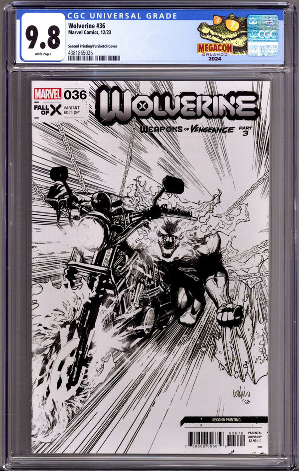 Wolverine Vol 7 36 CGC 9.8 (NM/M) (2023) Sketch 2nd Print