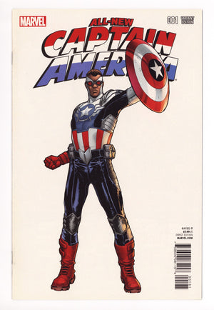 All-New Captain America 1 VF+ (8.5) (2015) Pichelli Incentive Variant