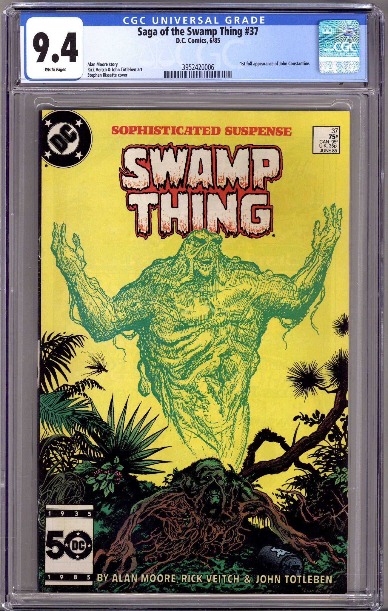The Saga of Swamp Thing Vol 1 37 CGC 9.4 (NM) (1985) 