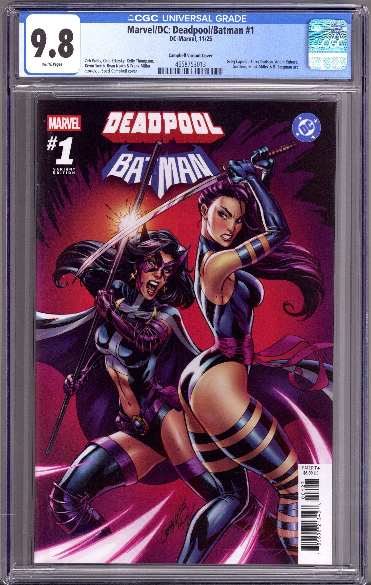 Marvel/DC: Deadpool/Batman 1 CGC 9.8 (NM/M) (2025) Campbell Variant 