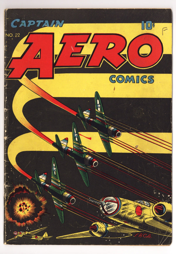 Captain Aero Comics 22 VG (4.0) (1945)