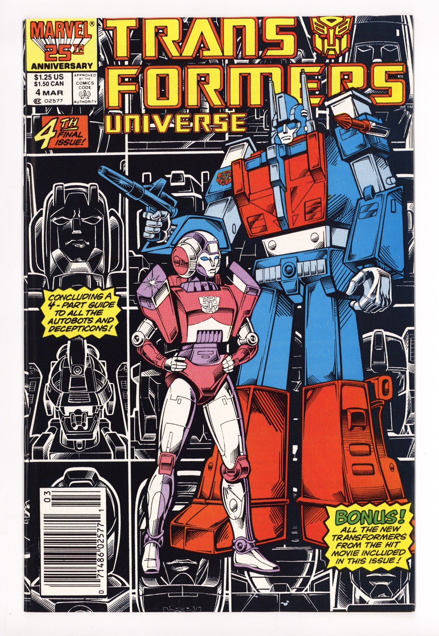The Transformers Universe 4 Mid Grade (1987) Newsstand 