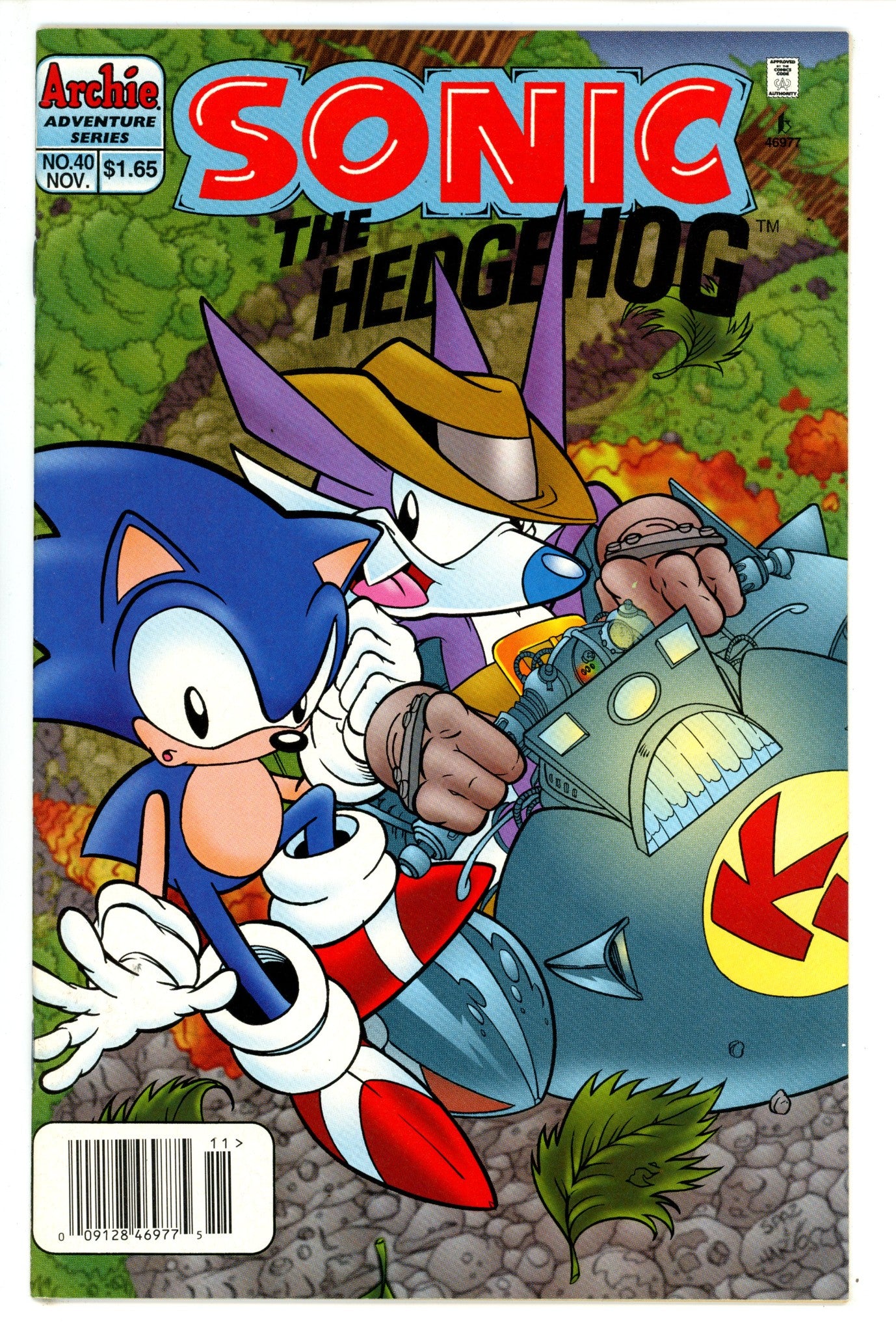 Sonic the Hedgehog Vol 2 40 VF- (7.5) (1996) Canadian Price Variant 