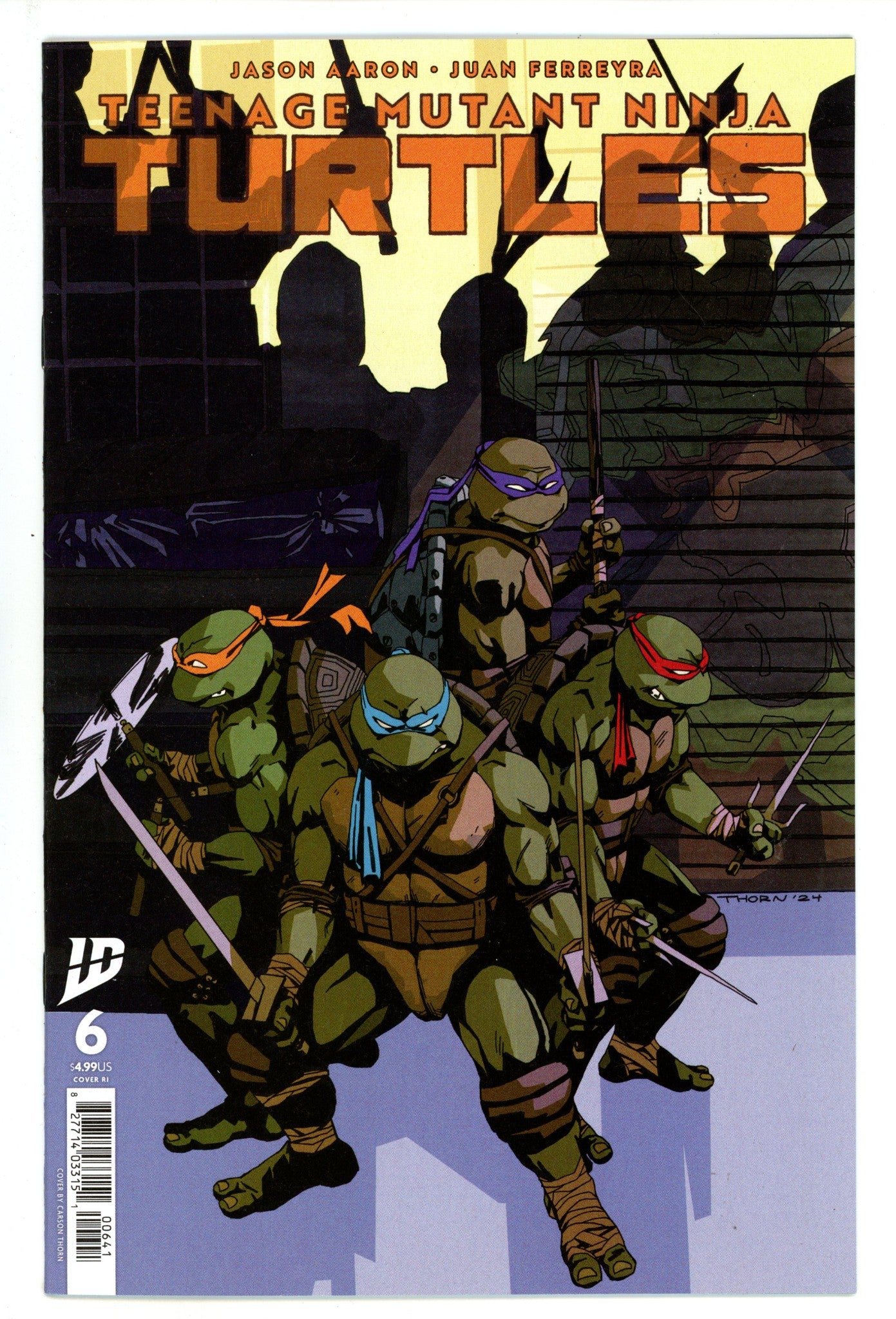 Teenage Mutant Ninja Turtles Vol 6 6 NM- (9.2) (2025) Thorn Incentive Variant 