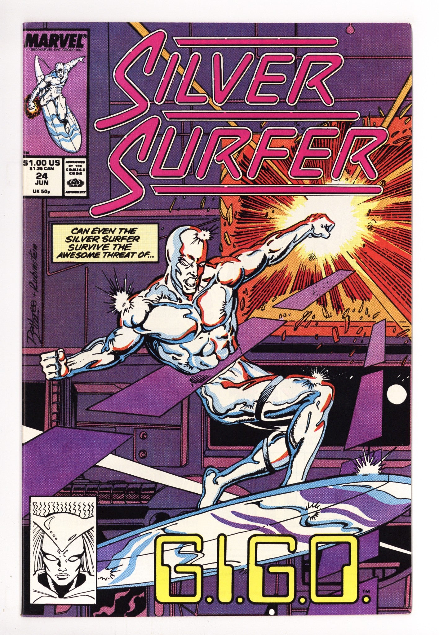 Silver Surfer Vol 3 24 Mid Grade (1989) 