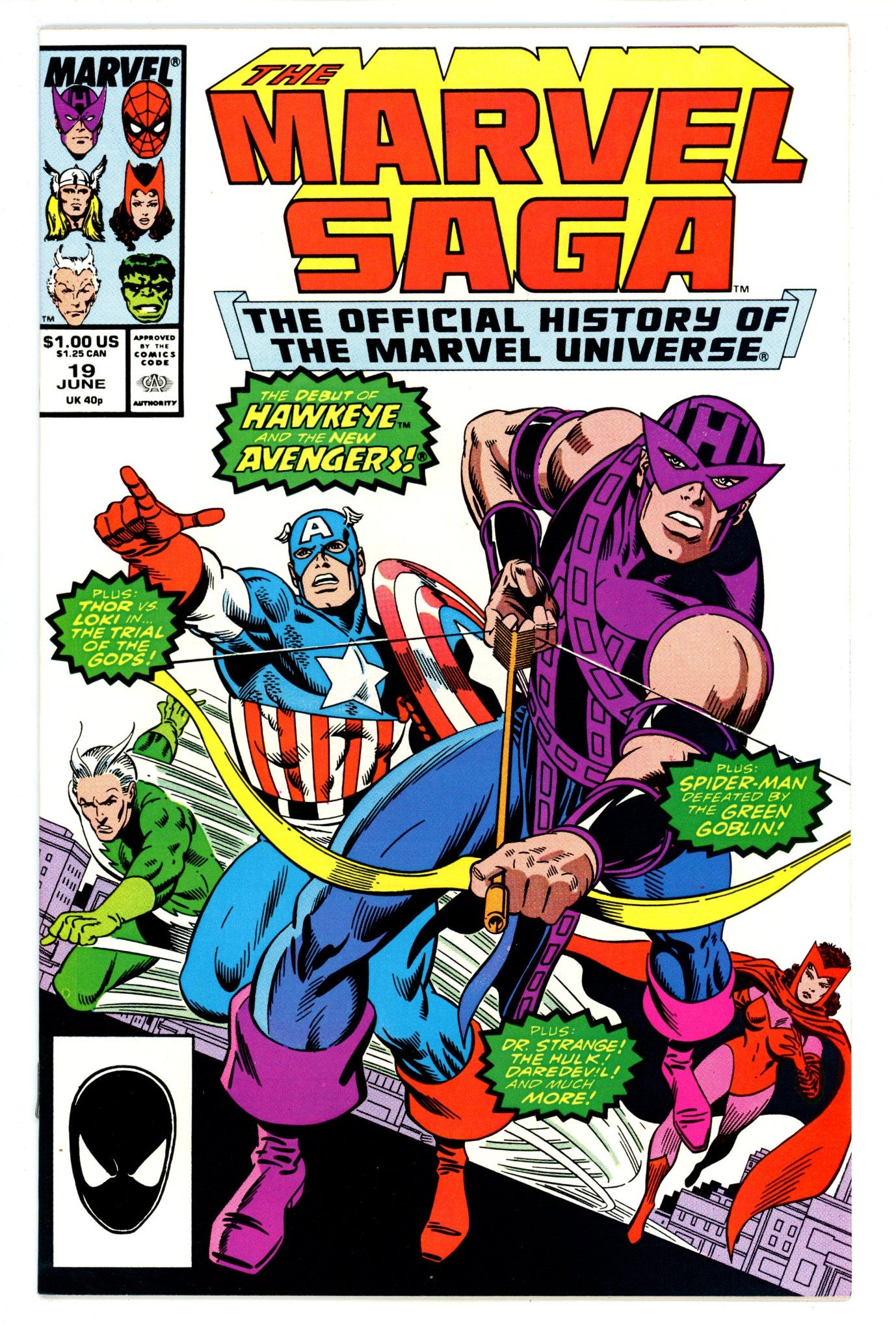 The Marvel Saga the Official History of the Marvel Universe 19 High Grade (1987) 