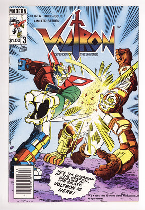 Voltron 3 VF+ (8.5) (1985) Canadian Price Variant