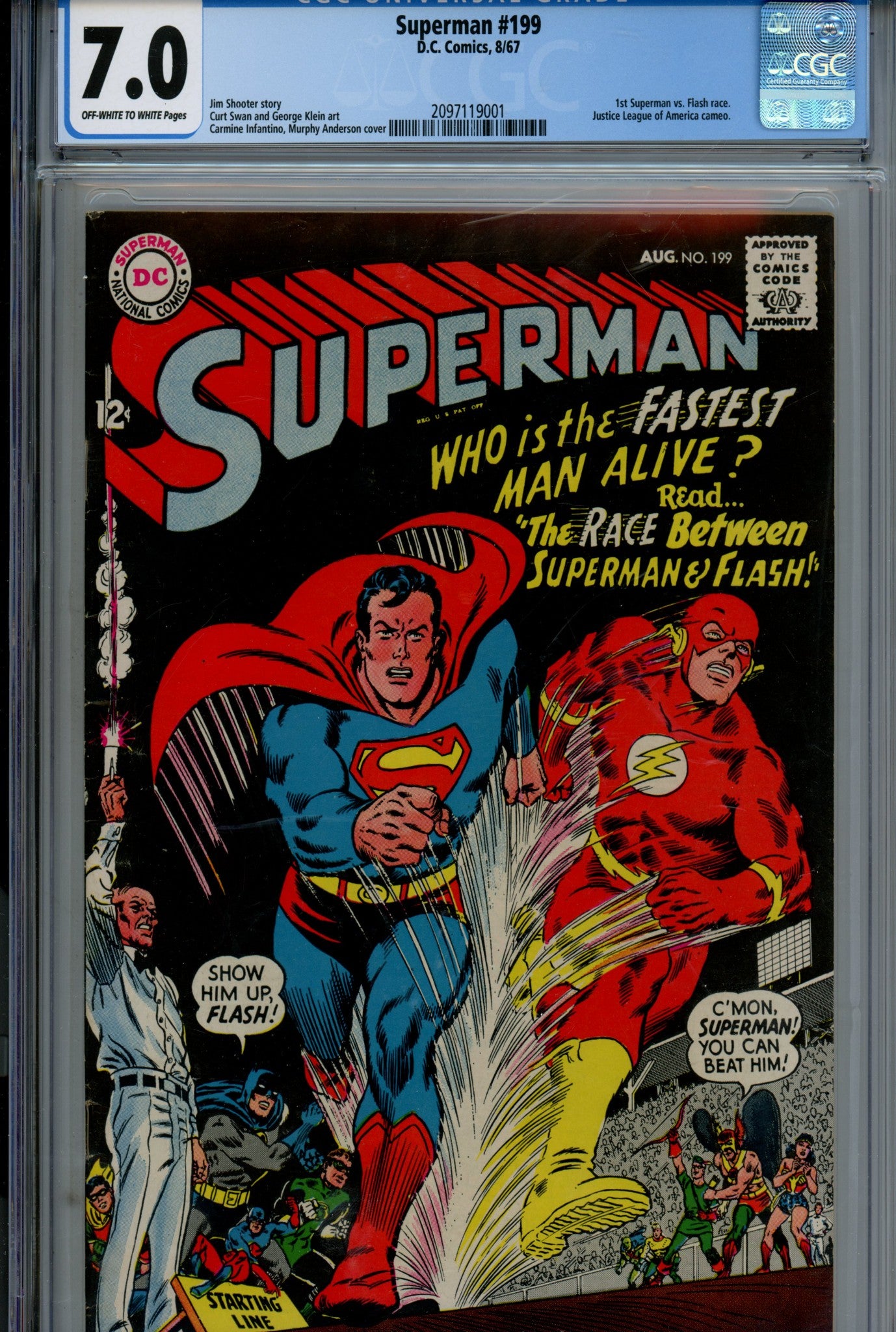 Superman Vol 1 199 CGC 7.0 (FN/VF) (1967) 
