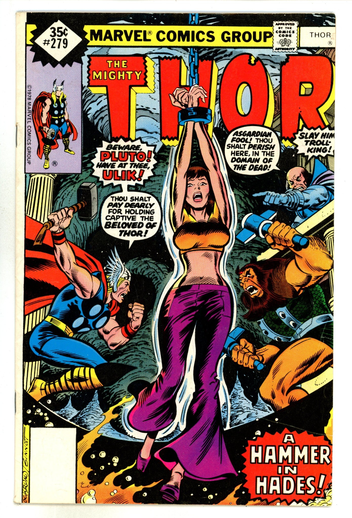 Thor Vol 1 279 Mid Grade (1979) Whitman Variant 