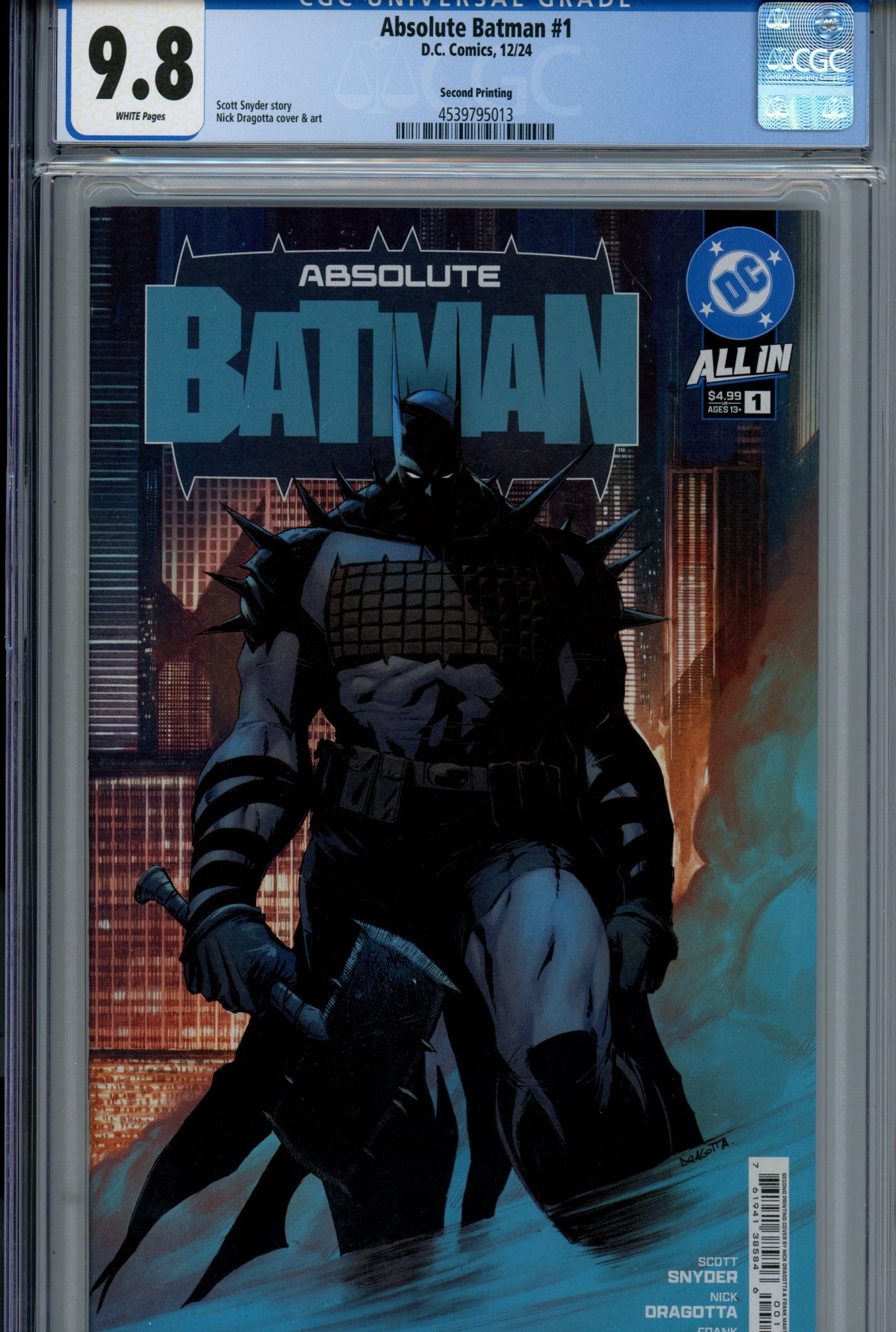 Absolute Batman 1 CGC 9.8 (NM/M) (2024) 2nd Print 