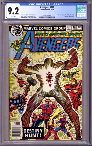 The Avengers Vol 1 176 CGC 9.2 (NM-) (1978)