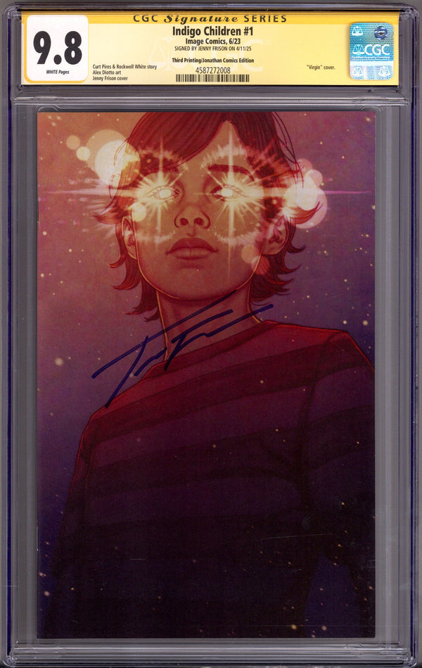Indigo Children 1 CGC 9.8 (NM/M) 3rd Print (2023) Frison Virgin Exclusive Variant Signed x1 Cover Jenny Frison