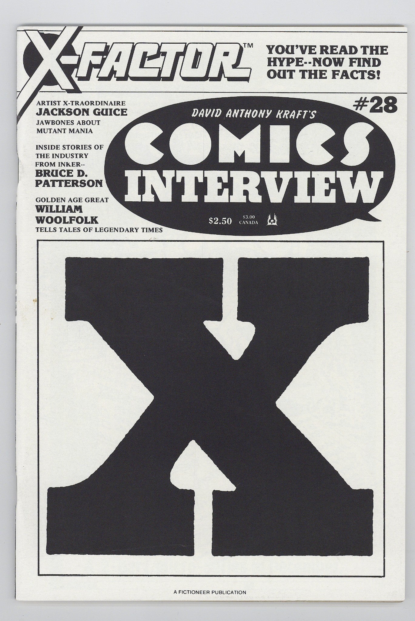 David Anthony Kraft's Comics Interview 28 VF (8.0) (1985) 