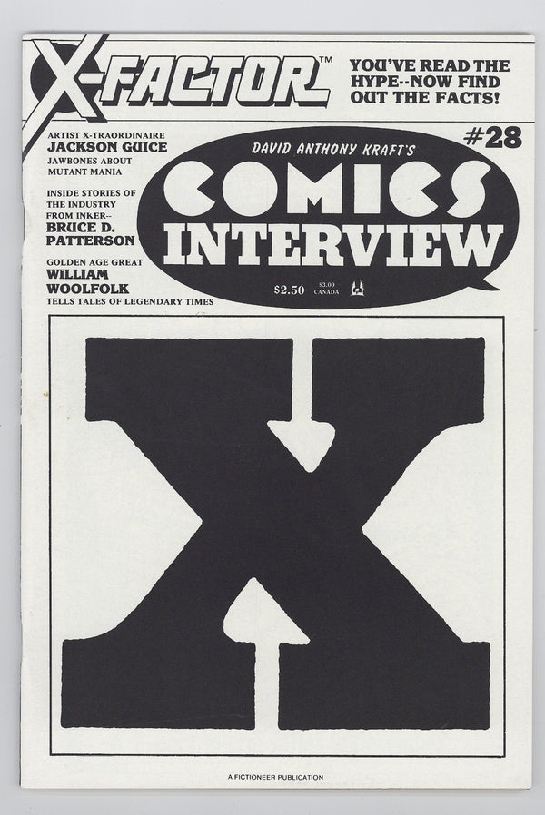 David Anthony Kraft's Comics Interview 28 VF (8.0) (1985)