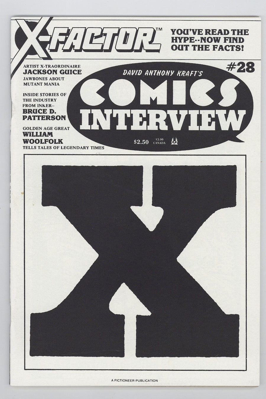 David Anthony Kraft's Comics Interview 28 VF (8.0) (1985) 