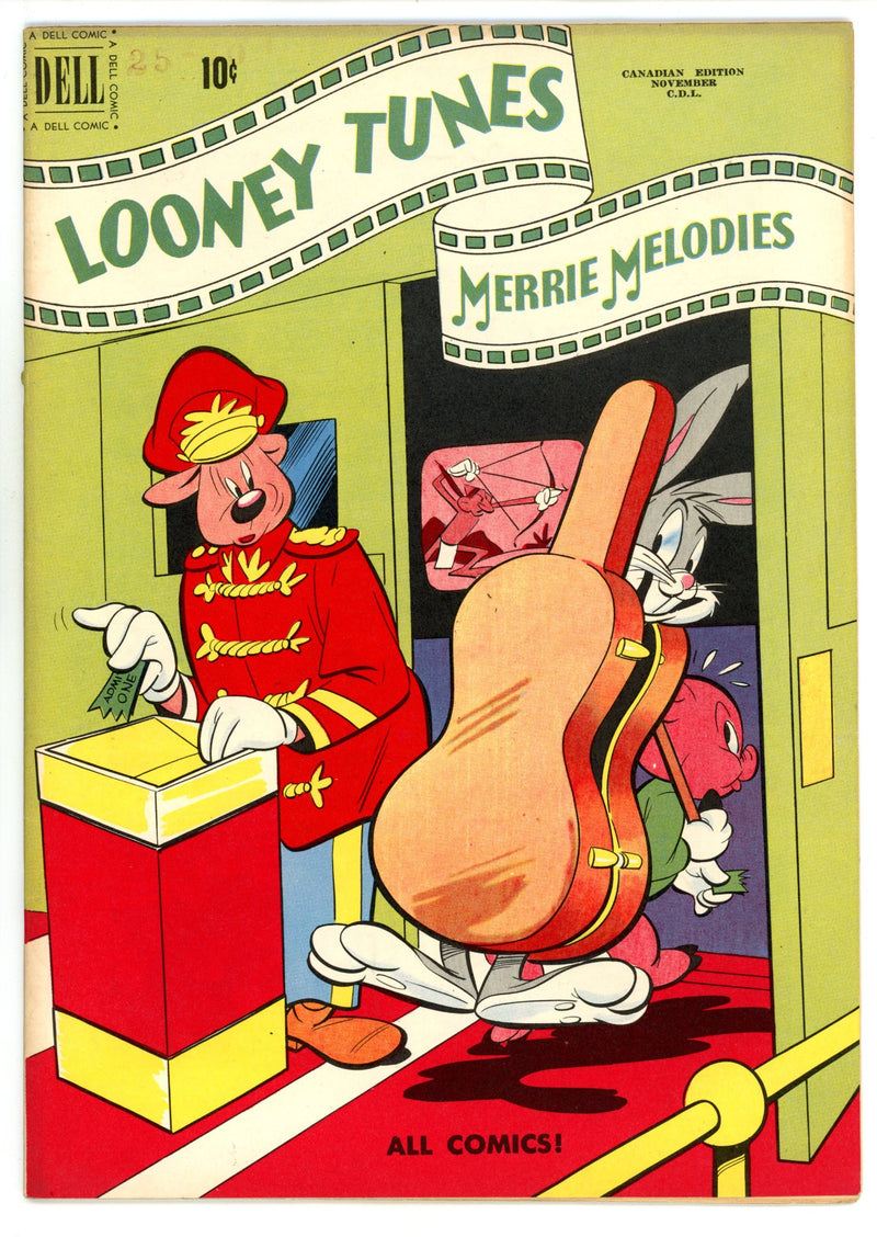 Looney Tunes and Merrie Melodies 108 VF+ (8.5) (1950) Canadian Edition 