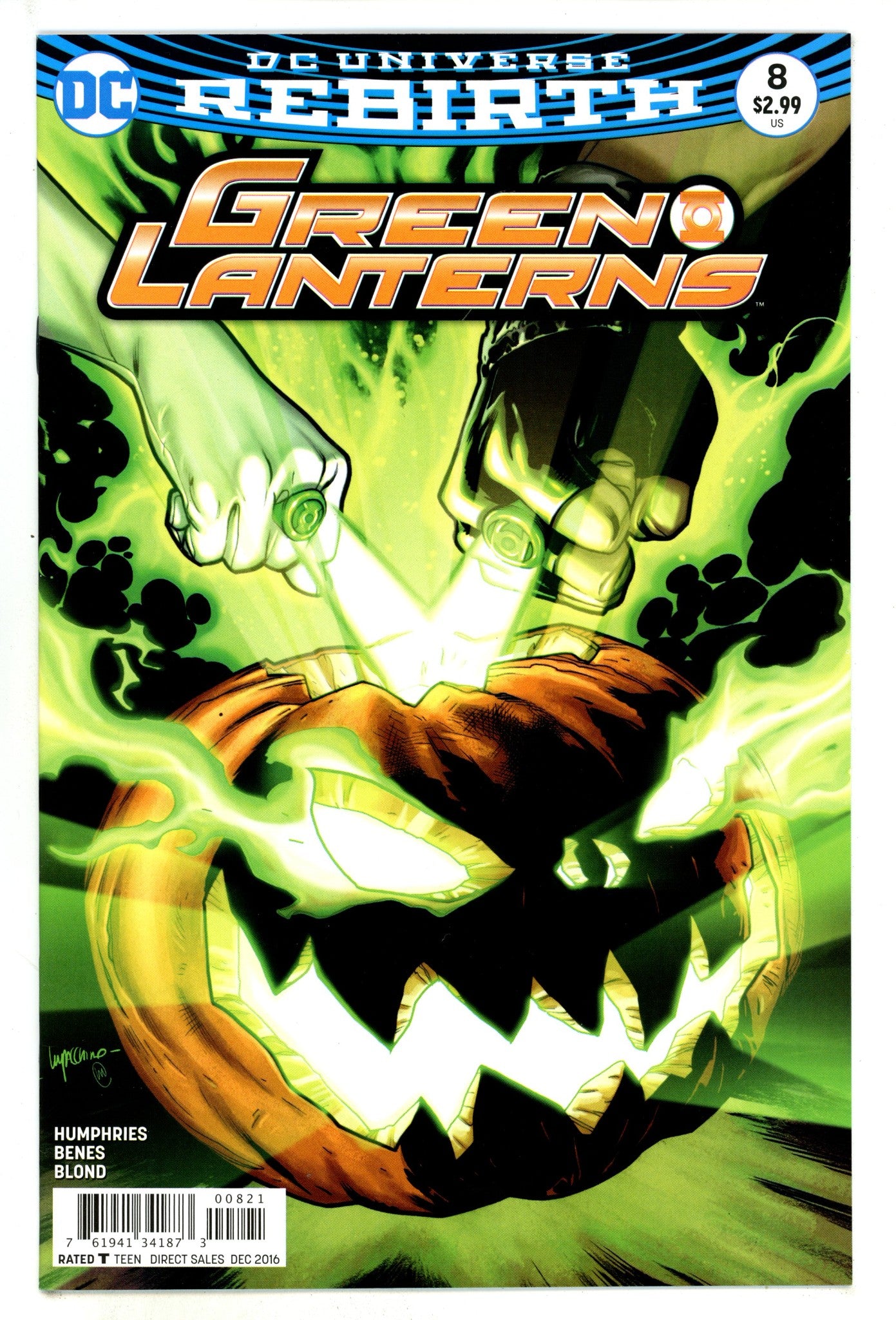 Green Lanterns 8 High Grade (2016) Lupacchino Variant 