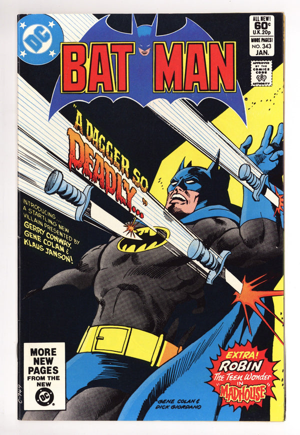 Batman Vol 1 343 Mid Grade (1982)