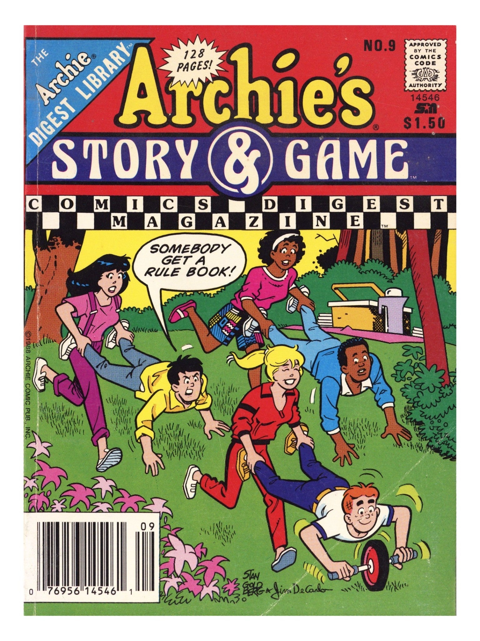 Archie's Story & Game Digest Magazine 9 Low Grade (1988) Canadian Price Variant 