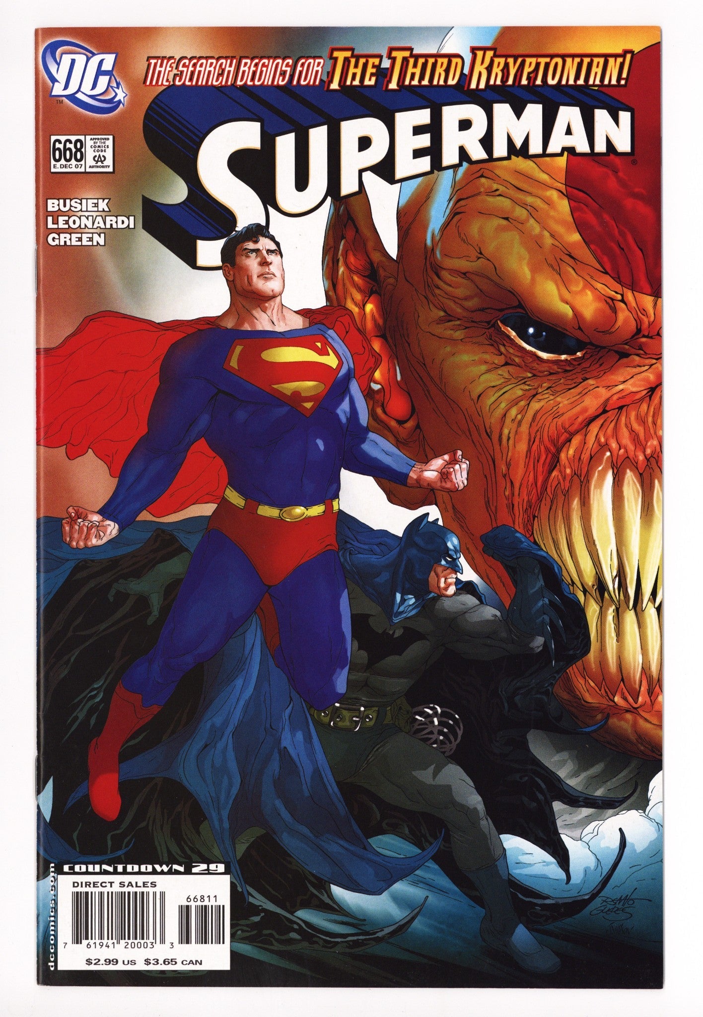 Superman Vol 1 668 High Grade (2007)