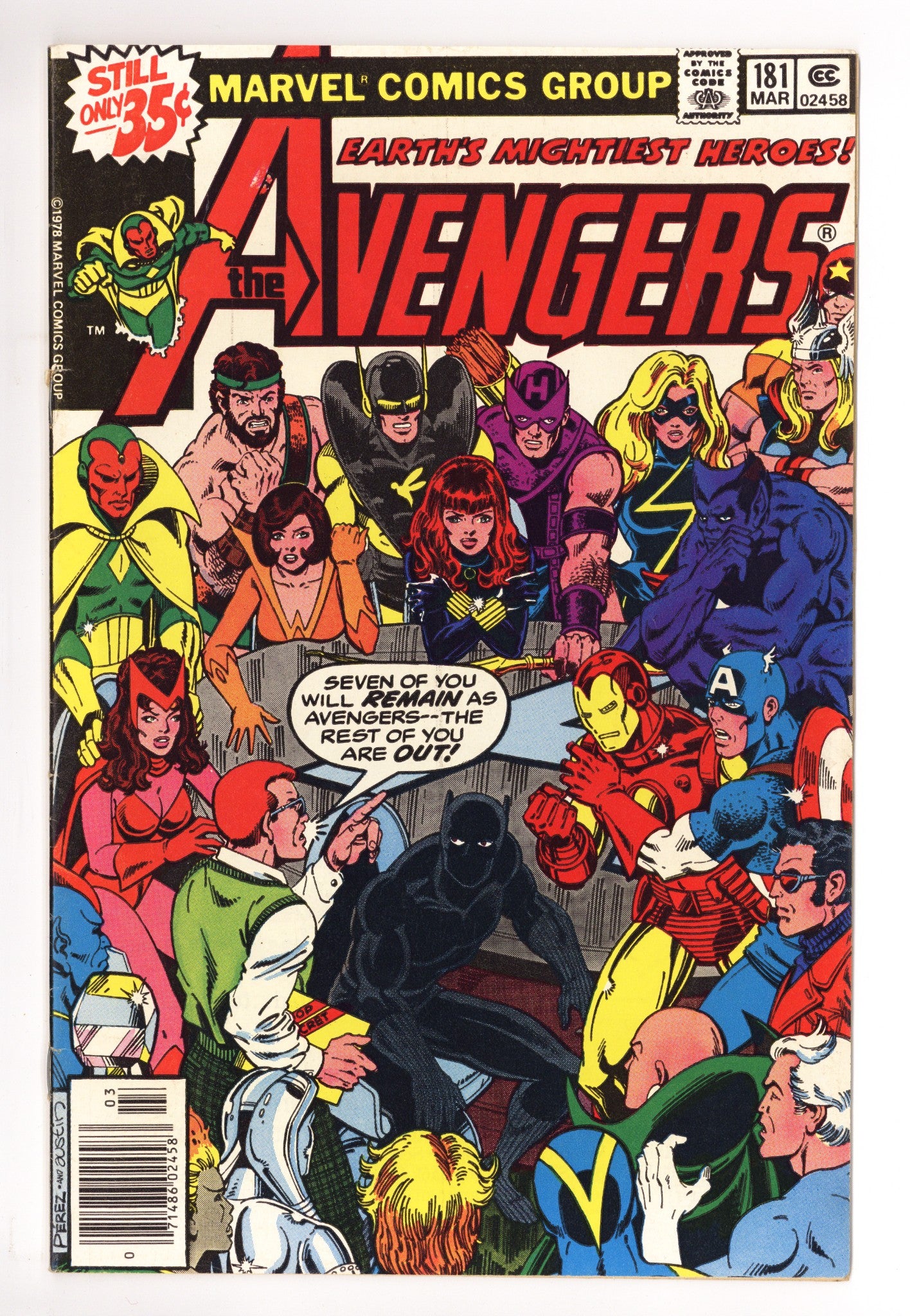The Avengers Vol 1 181 FN (6.0) (1979) 