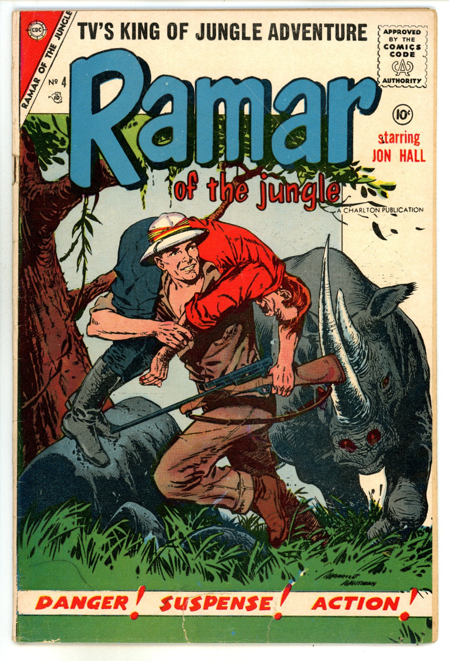 Ramar of the Jungle 4 VG+ (4.5) (1956) 