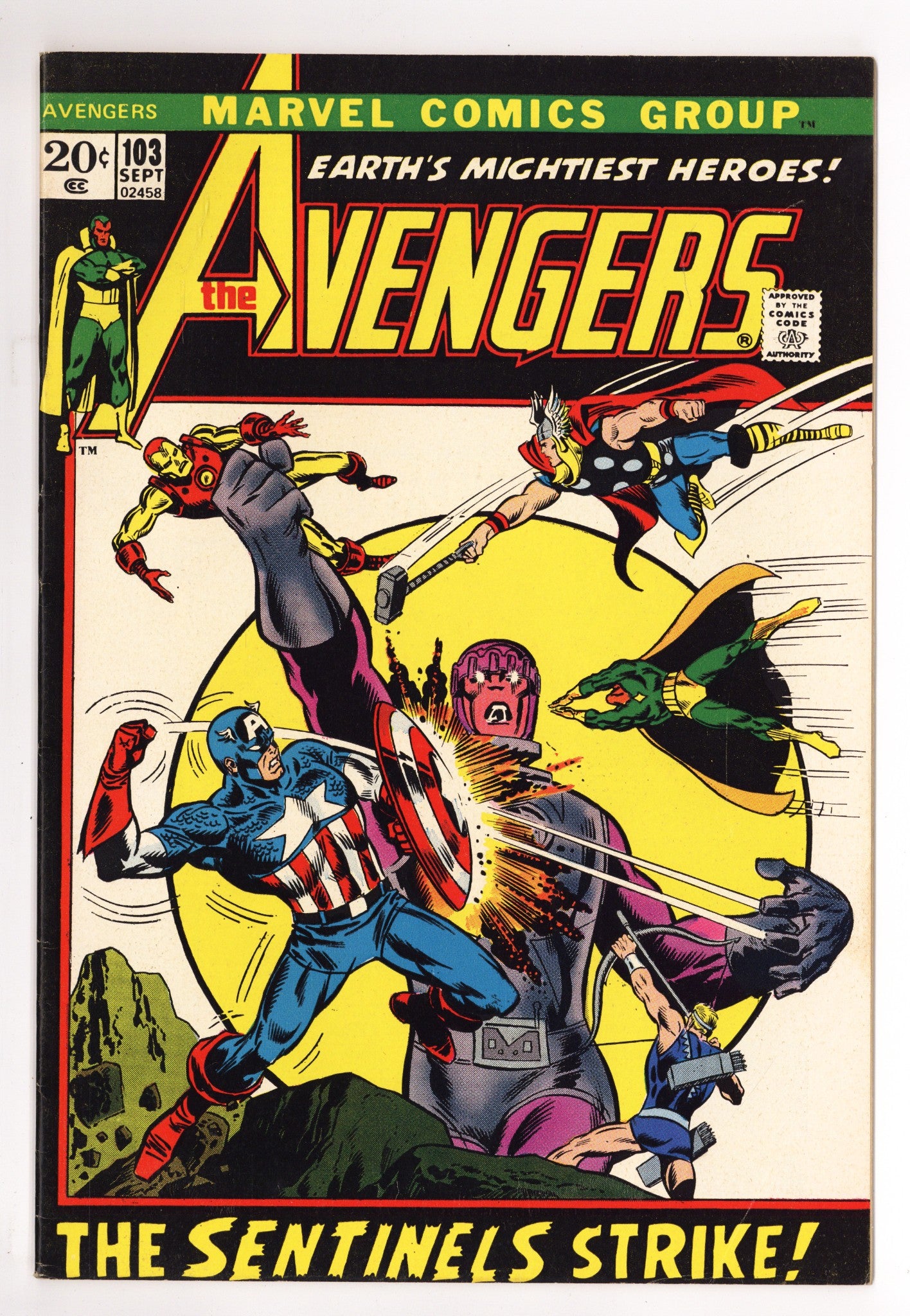 The Avengers Vol 1 103 FN/VF (7.0) (1972) 