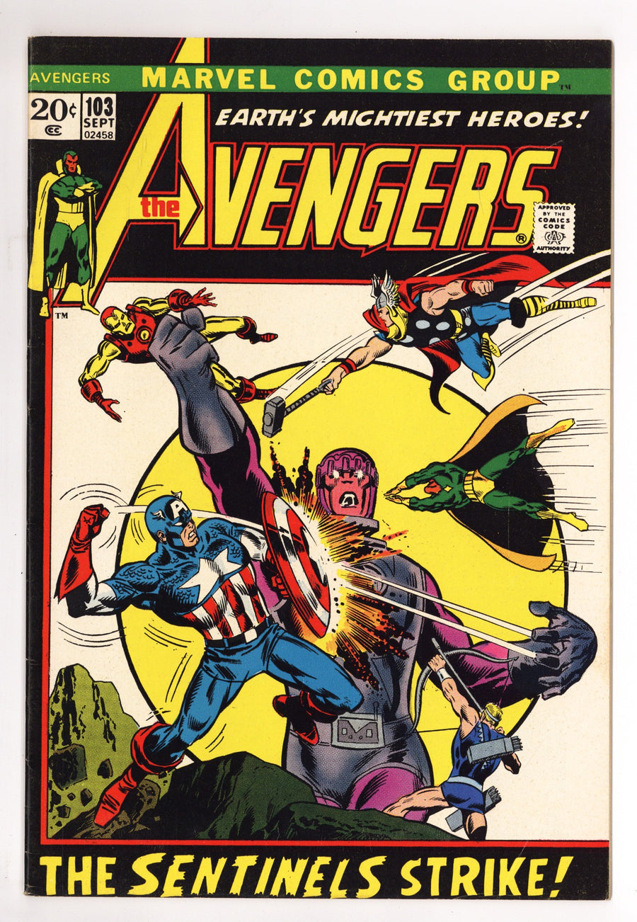 The Avengers Vol 1 103 FN/VF (7.0) (1972) 