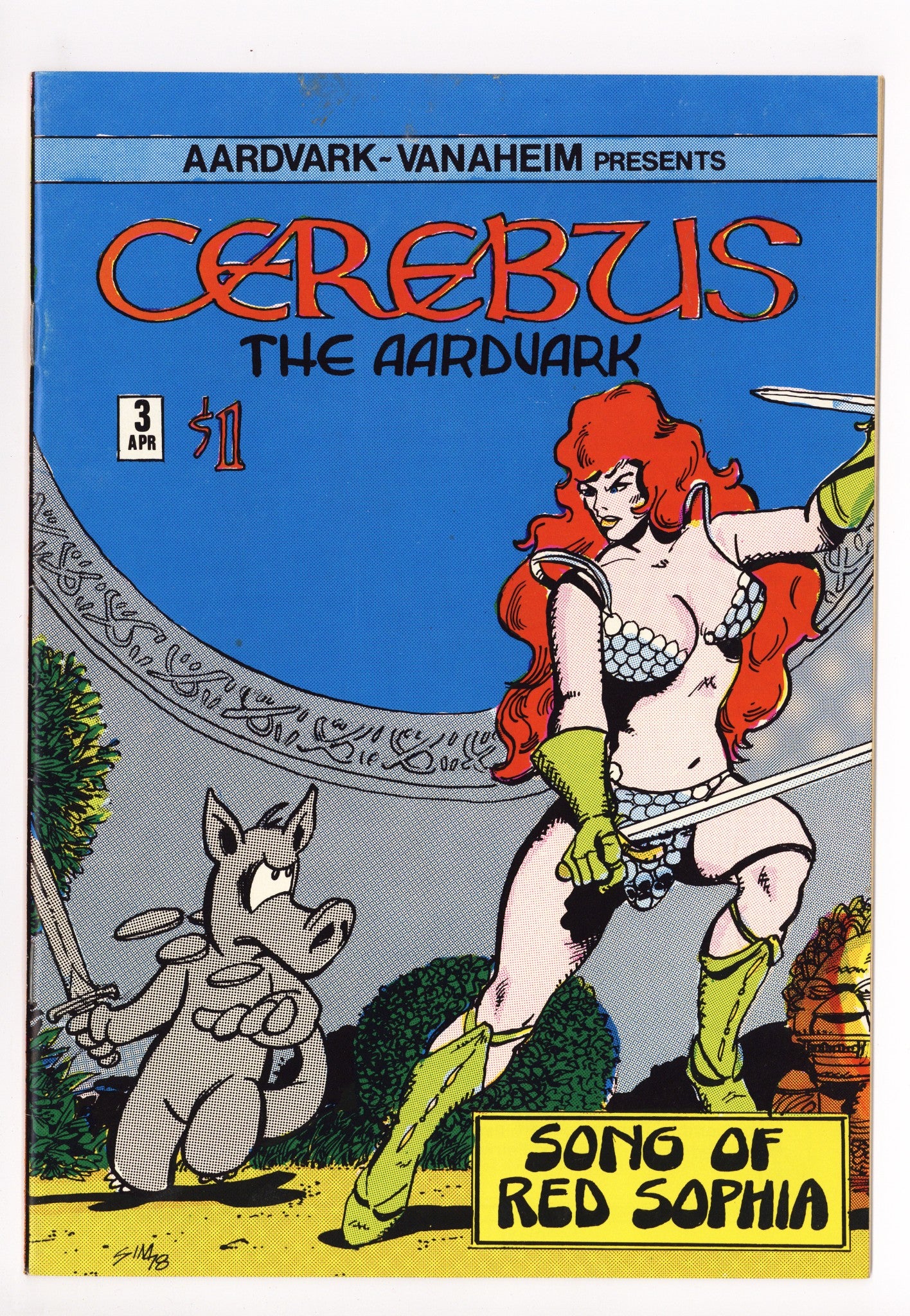 Cerebus 3 FN (6.0) (1978) Signed x1 1st Page Dave Sim 