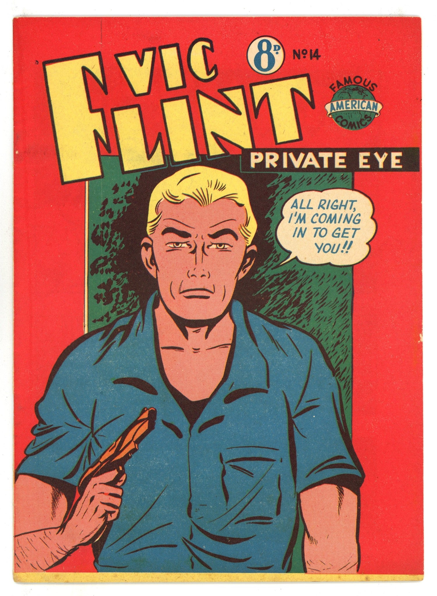 Vic Flint Private Eye 14 FN (6.0) (1953) 