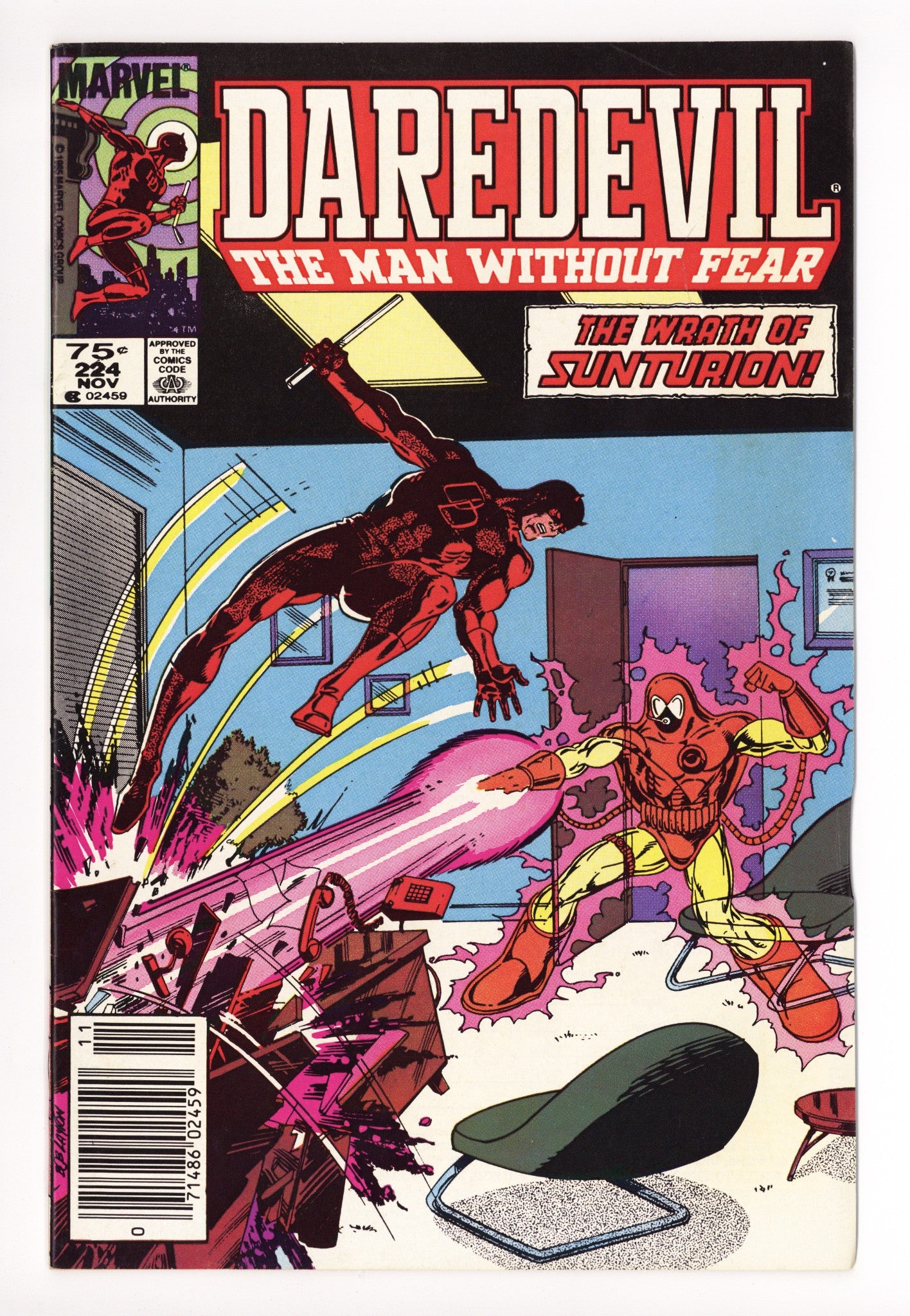 Daredevil Vol 1 224 Mid Grade (1985) Canadian Price Variant 