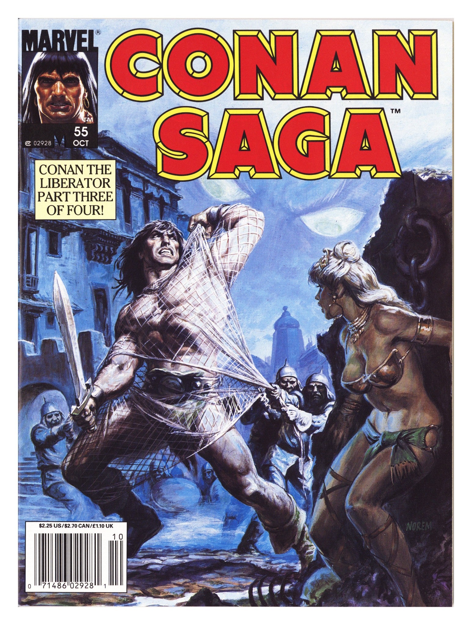 Conan Saga 55 High Grade (1991) Newsstand 