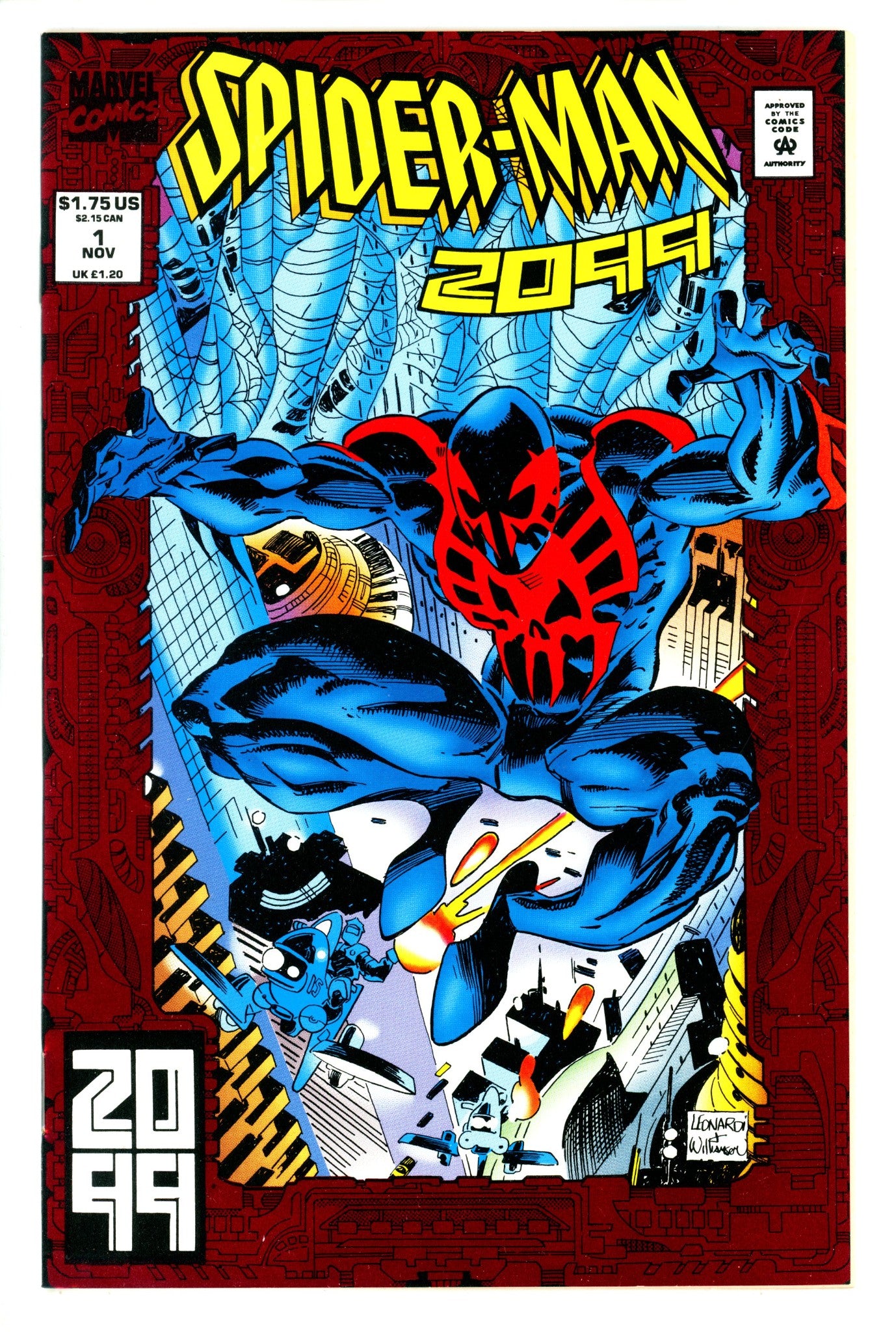 Spider-Man 2099 Vol 1 1 VF+ (8.5) (1992) 