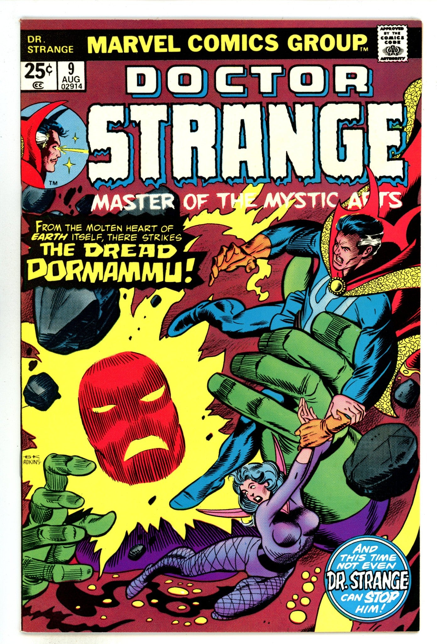 Doctor Strange Vol 2 9 NM- (9.2) (1975) 